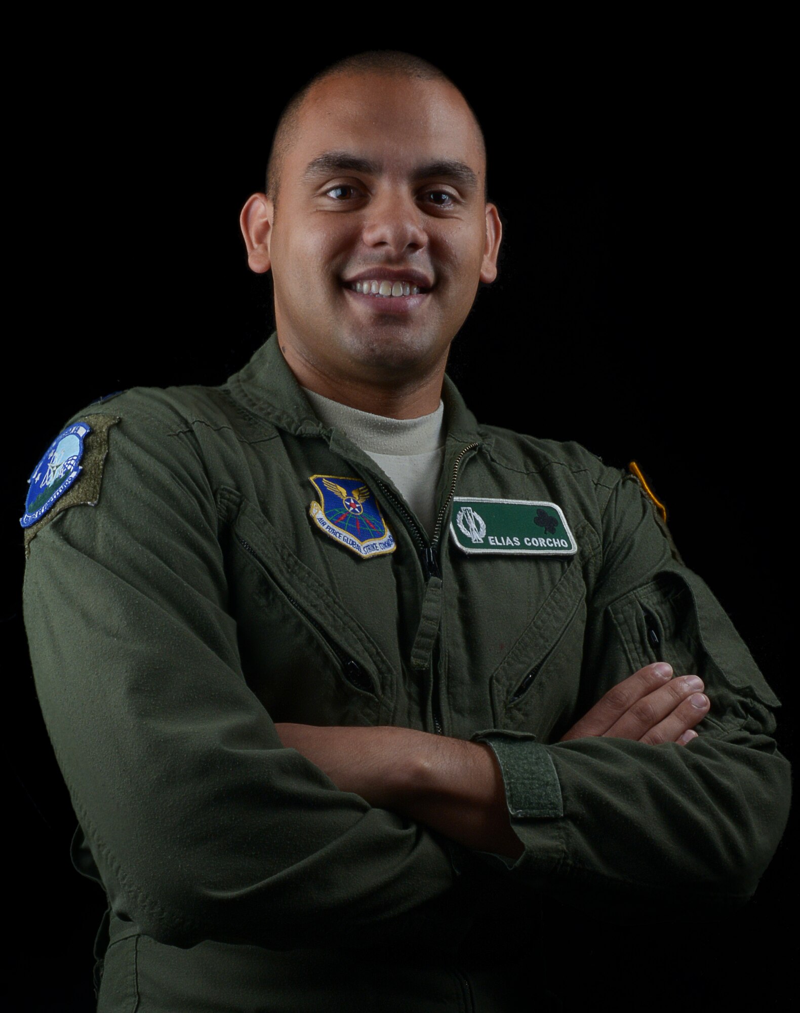 Capt. Elias Corcho, 741st Missile Squadron missile combat crew commander instructor, was recently selected to attend the International Squadron Officer School. Corcho was one of only twelve U.S. Air Force captains chosen. (U.S. Air Force photo/Senior Airman Stephanie Morris)
