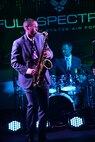 The AFCENT band is composed of musicians who perform and tour throughout the Central Command Area of Responsibility to encourage troop morale, diplomacy and outreach to host nation communities. (U.S. Air Force photo by Staff Sgt. Emerson Nuñez/Released)
