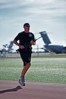 Master Sgt. Kurt Ward, first sergeant from the 25th Air Support Operations Squadron, runs during the 24 hour Prisoner of War and Missing In Action remembrance run on Joint Base Pearl Harbor-Hickam, Hawaii, Sept. 17, 2015. The 24 hour POW/MIA remembrance run was organized by the 25th Air Support Operations Squadron as a part of POW/MIA week and National POW/MIA Day. Every year the nation pauses on the third Friday of September to remember the sacrifices and service of prisoners of war. There are 83,344 Americans still unaccounted-for across the Defense Department. (U.S. Air Force photo by Tech. Sgt. Aaron Oelrich/Released)   