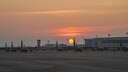 The sun rises over the flightline at Little Rock Air Force Base, Ark., Sept. 8, 2015. That morning, Airmen departed from the base in support of contingency operations in the Horn of Africa. (U.S. Air Force photo/Senior Airman Harry Brexel)