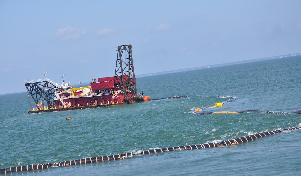 As part of the Savannah Harbor Expansion Project, dredging for the outer harbor began Sept. 10 onboard the cutter head dredge Alaska. The vessel is situated approximately four miles offshore from Tybee Island in the entrance channel to Savannah harbor. 