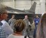 Chief Master Sgt. Tod Bell, 301st Aircraft Maintenance Squadron flight chief, explains the capabilities of the F-16 fighter jet here to civic leaders from Utah Aug 20. The 419th Fighter Wing invited the civic leaders to visit their operations at Hill Air Force Base, and then flew them here to visit 10 AF and the 301st Fighter Wing. (U.S. Air Force photo by Staff Sgt. Samantha A. Mathison)  