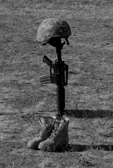 The March for the Fallen event was held Sept. 12, 2015, in Northwest Spokane, Wash. A group from the 92nd Security Forces Squadron members and other Team Fairchild members participated.  (U.S. Air Force photo/Staff Sgt. Veronica Montes)