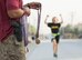 A U.S. Soldier finishes the Air Force Half Marathon race at Bagram Airfield, Afghanistan, Sept. 19, 2015. This year marked the 7th year that the AF has sanctioned deployed location races overseas. (U.S. Air Force photo by Tech. Sgt. Joseph Swafford/Released)