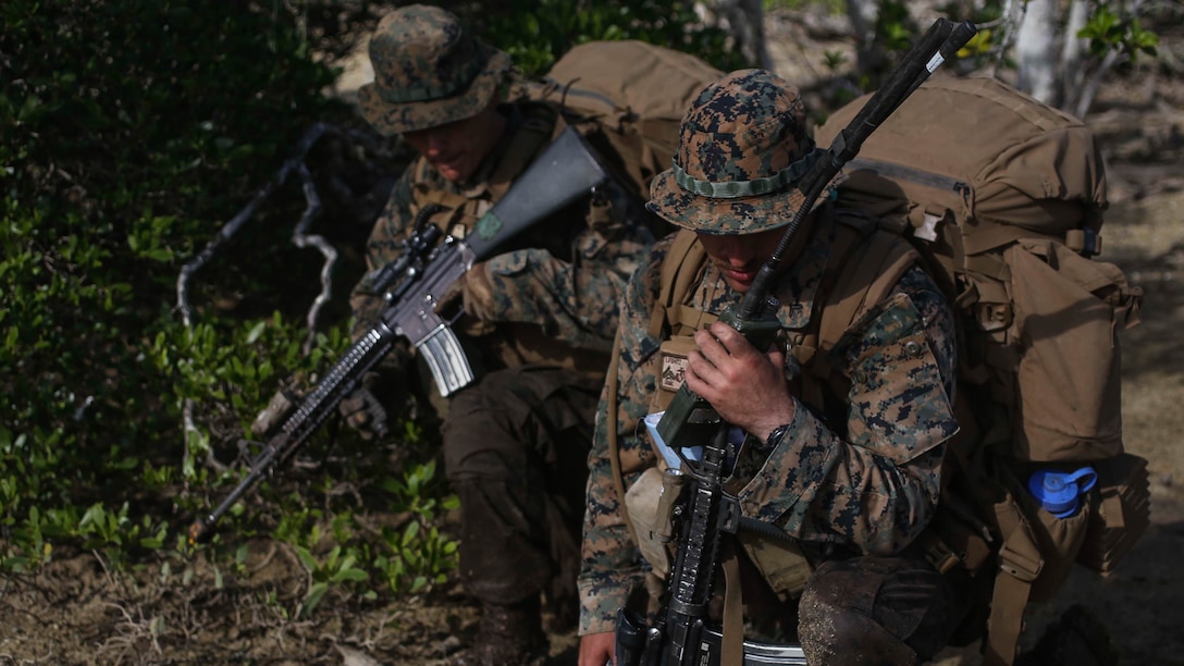 U.S. Marines with Company B, 1st Battalion, 4th Marine Regiment, Marine Rotational Force – Darwin, conduct patrol-based operations and engage in platoon-level attacks with troops from His Majesty’s Armed Forces of Tonga, the New Zealand Defence Force, the French Army of New Caledonia and the Tongan Royal Guards during their culminating event for Exercise Tafakula 15 Sept. 9-11 on Tongatapu Island, Tonga. Each military force split into integrated platoons for the event that comprised of 72 hours of patrolling, land navigation and attacking mock enemy positions. The rotational deployment of U.S. Marines in Darwin affords unprecedented combined training opportunities such as Exercise Tafakula and improves interoperability between the involved forces. 