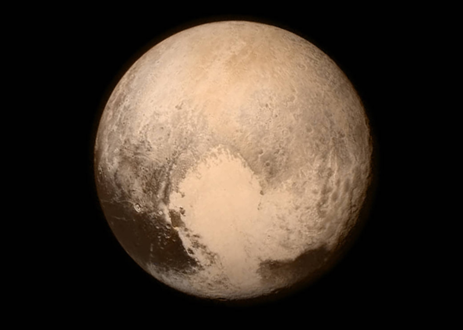 The New Horizon’s spacecraft captures an image of Pluto July 13. The mission is supported by the Defense Logistics Agency Energy-procured propellant hydrazine.