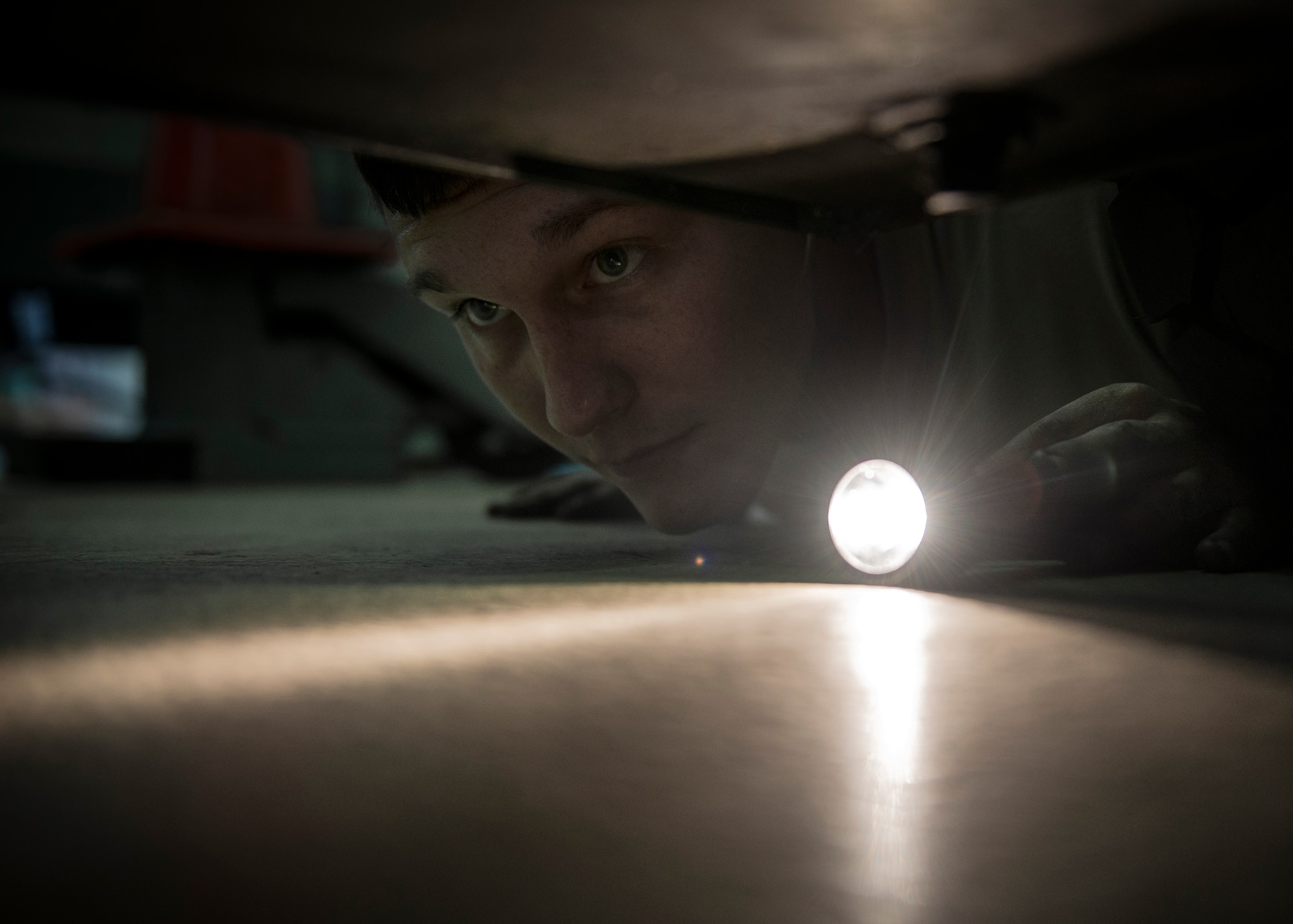 Senior Airman Michael Feagin, 39th Maintenance Squadron aerospace ground equipment technician, performs an engine swap on a MJ-1B bomb lift Sept. 17, 2015, at Incirlik Air Base Turkey. The MJ-1B is used to load munitions onto an aircraft with its 25-horse power diesel engine which delivers torque the rear wheels and the lifting arms through a hydraulic transmission. (U.S. Air Force photo by Airman 1st Class Cory W. Bush/Released)