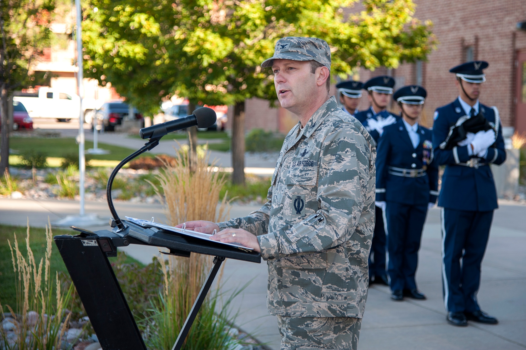 Veteran, former POW speaks at POW/MIA ceremony > Peterson and Schriever ...