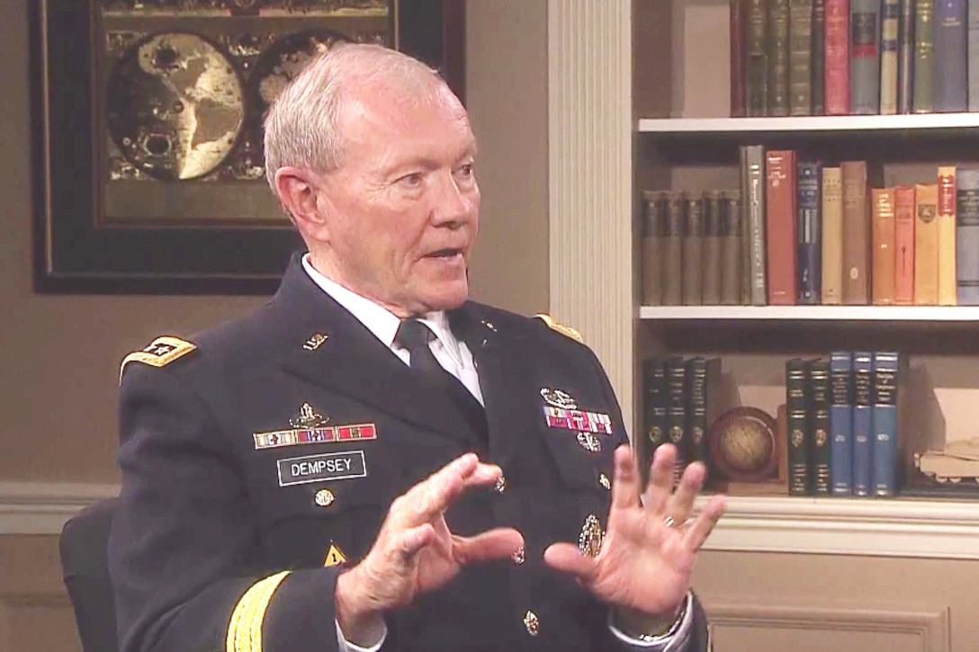 Army Gen. Martin E. Dempsey gave a wide-ranging interview to DoD News as he reflected on his tenure as chairman. 