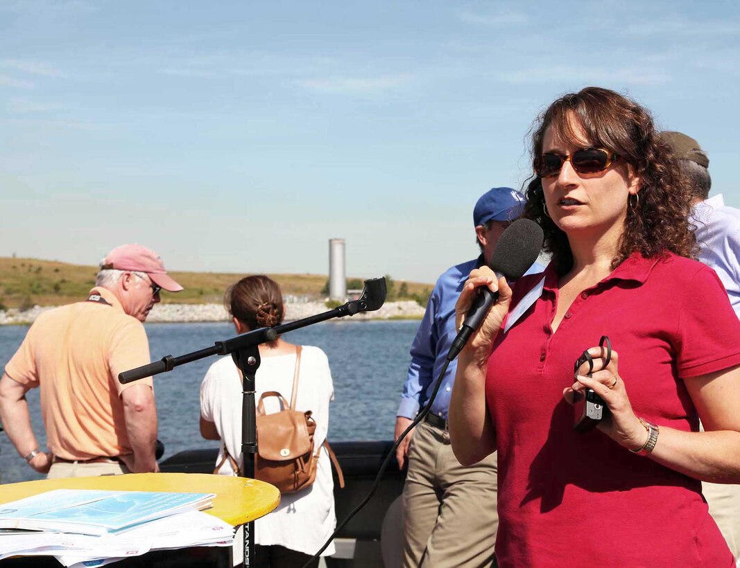 Jennifer Nersesian, Superintendant, Gateway National Recreation Area while in Jamaica Bay during a Harbor Inspection held in September 2015 speaks about Gateway, marsh islands restoration and  the significance of beach nourishment and the positive impact on the region’s shorelines during the summer season.
