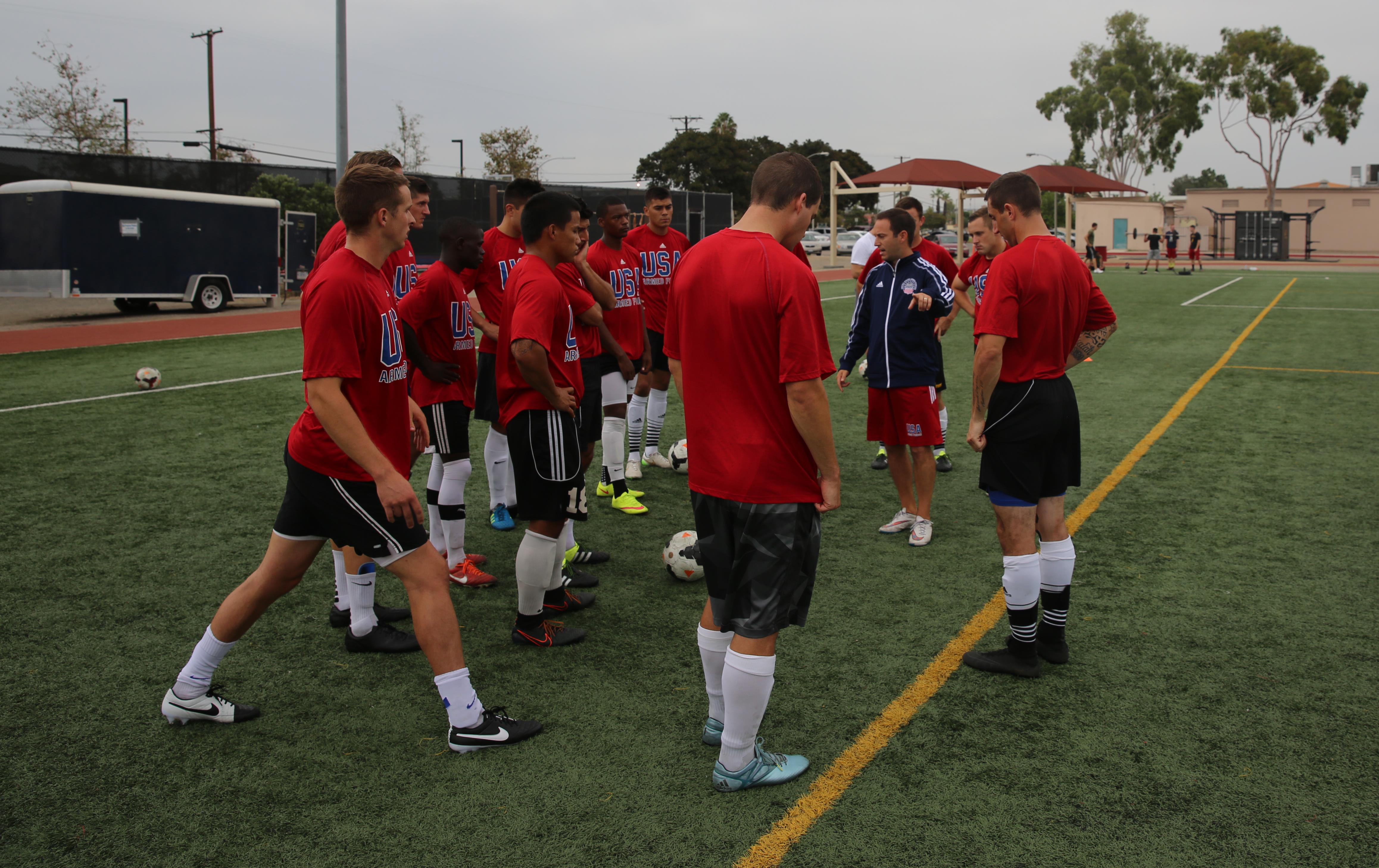 Us Men S Armed Forces Soccer Team Prepares For World Military