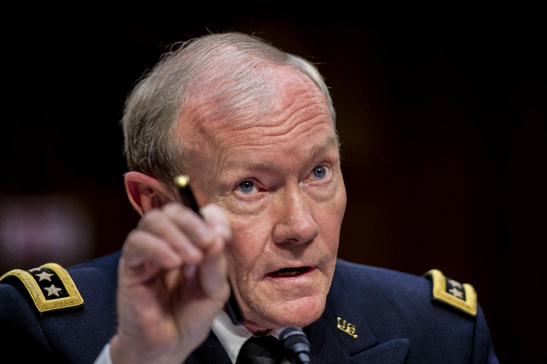 Army Gen. Martin E. Dempsey, chairman of the Joint Chiefs of Staff, testifies before the Senate in Washington D.C. Sept. 3, 2013. DoD photo by Erin A. Kirk-Cuomo 