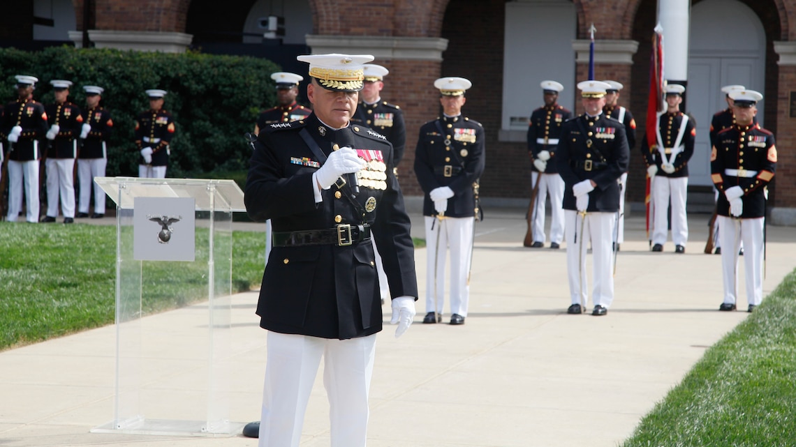 Passage Of Command: Neller Becomes 37th Commandant Of The Marine Corps 