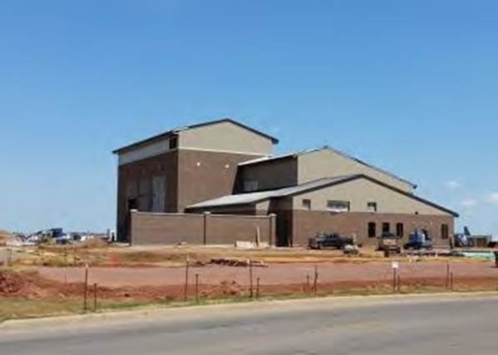 The initial flight training center at Altus Air Force Base, Oklahoma, is more than 50-percent complete, with expected partial occupancy this fall and full occupancy by the end of the year. Altus has been selected as the formal training unit for the KC-46A beddown. (Courtesy photo)