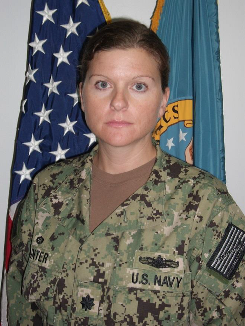 Navy Supply Corps Cmdr. Julie M. Hunter has been awarded the Defense Meritorious Service Medal for her achievements while serving as commander, Defense Logistics Agency Distribution Bahrain, Southwest Asia.