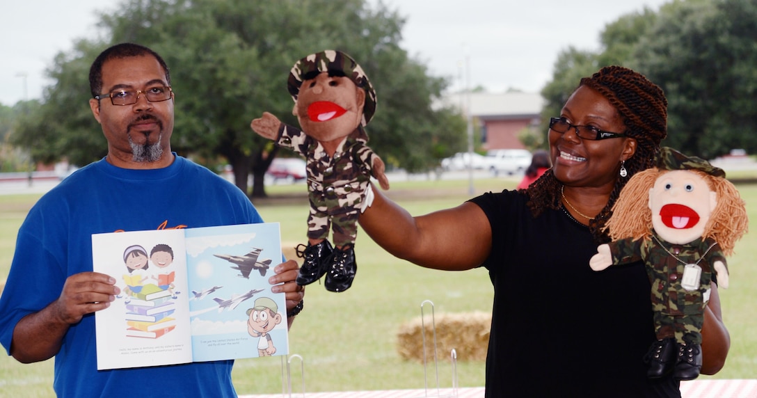 Marine Corps Logistics Base Albany’s Marine and Family Programs hosts the first Front Porch Community Fair Sept. 24 at Boyett Park. Service members and families gathered during a "Fun-4-All" occasion, which included games, music, food, arts and crafts, door prizes and booths sponsored by community volunteer organizations. The event also featured a special guest book signing, storytelling and puppet show by Dr. Georgella Wright, author of "My Daddy the United States Marine." The fair drew more than 200 people.