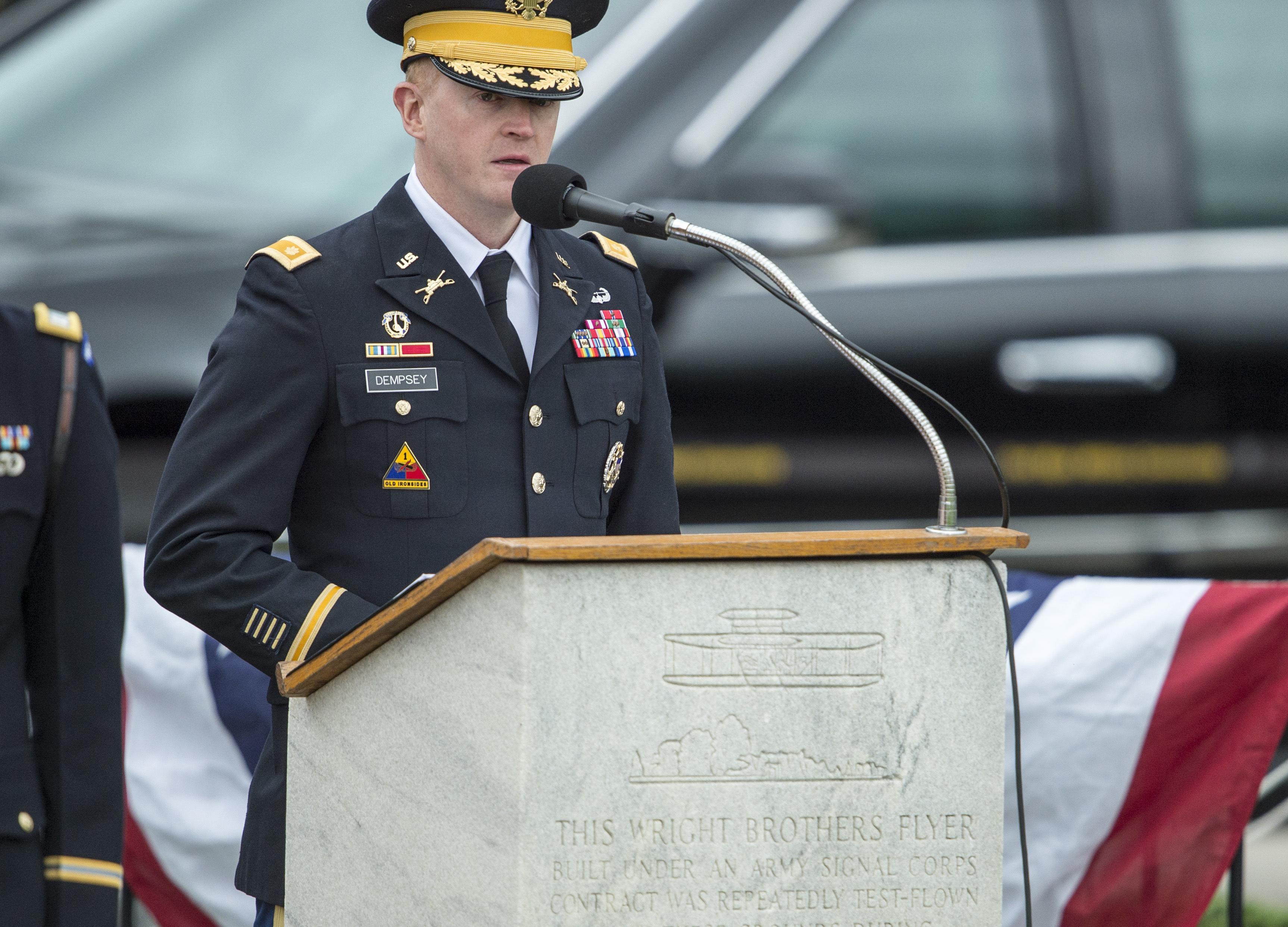 Army Gen. Martin E. Dempsey, center, chairman of the Joint Chiefs