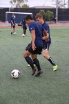 Service members with the U.S. Men’s Armed Forces Soccer Team go head to head during a practice session aboard Marine Corps Air Station Miramar, Calif., Sept. 22. The team is scheduled to play in the upcoming World Military Games in South Korea. (U.S. Marine photo by Lance Cpl. Kimberlyn Adams/Released)