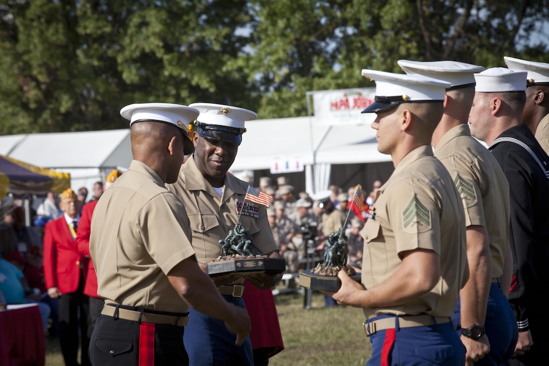 The 18th Sergeant Major of the Marine Corps, Ronald L. Green, attends the Modern Day Marine Awards Ceremony at Marine Corps Base Quantico, Sept. 23, 2015. (U.S. Marine Corps photo by Sgt. Melissa Marnell, Office of the 18th Sergeant Major of the Marine Corps/Released)