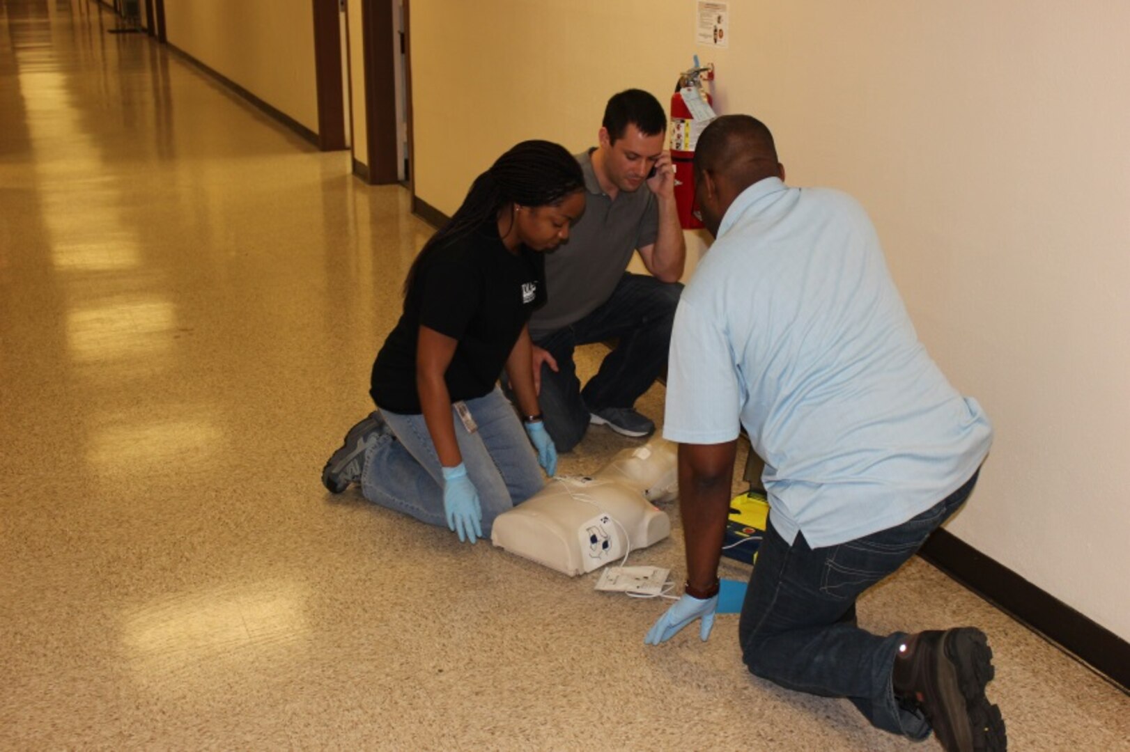 Class attendees participate in a final, hands-on practical exam.