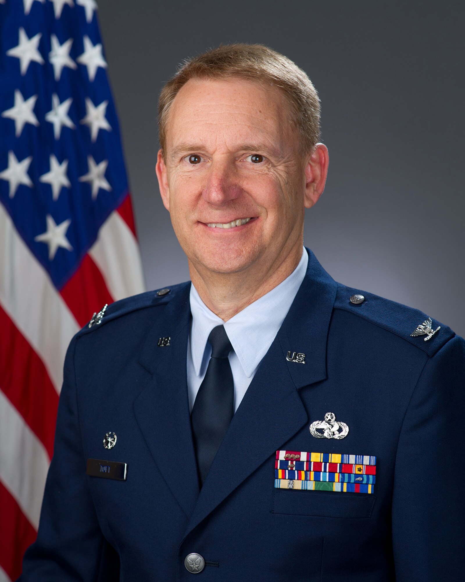 TRAVIS AIR FORCE BASE, Calif. -- Col. Toft, 349th Mission Support Group Commander. (U.S. Air Force photo) 