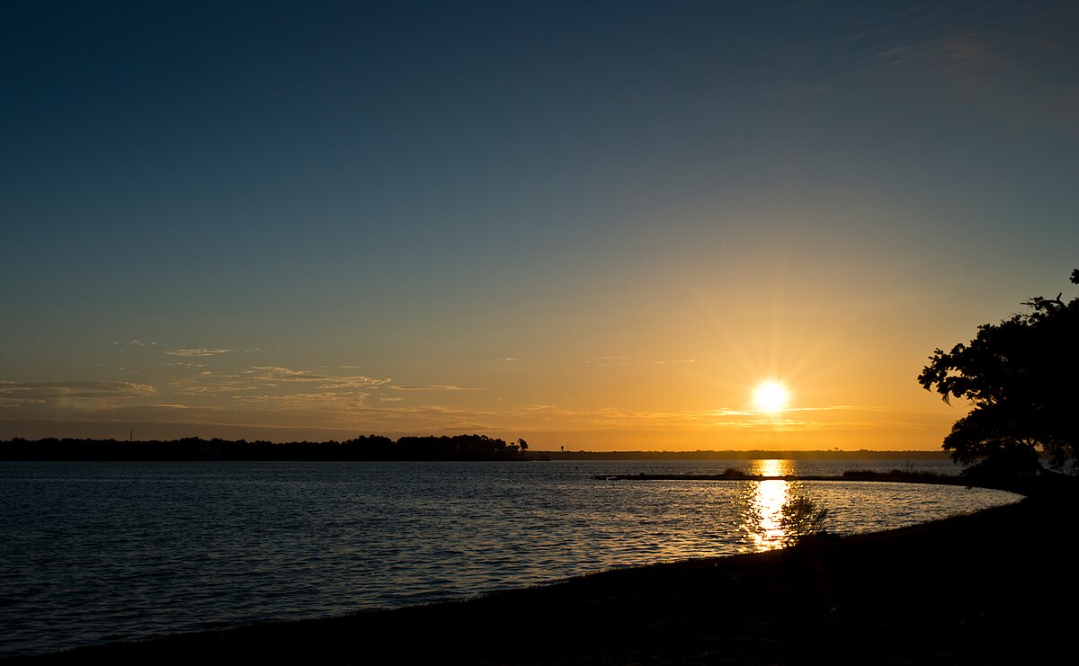The sun rises above the water at Post'l Point Sept. 24 at Eglin Air Force Base, Fla.  (U.S. Air Force photo/Samuel King Jr.)