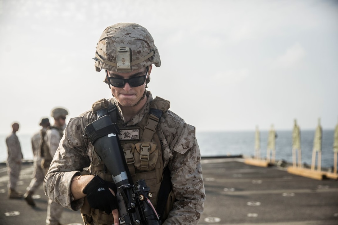 U.s. Marines Zero In On Combat Marksmanship Skills At Sea