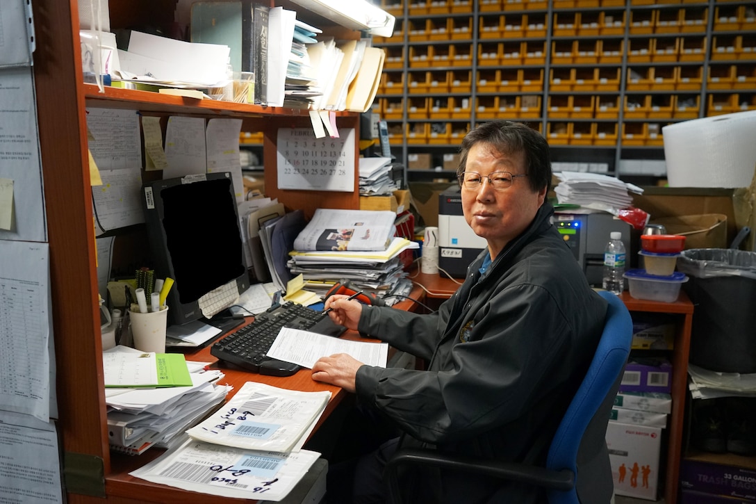 Chae Pong Yu, packer at DLA Distribution Korea is a United States Forces Korea Vietnam Veteran.