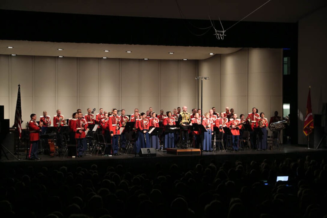 On Sept. 19, 2015, the Marine Band performed at Lenoir-Rhyne University in Hickory, N.C., as part of its National Tour. (U.S. Marine Corps photo by Staff Sgt. Rachel Ghadiali/released)
