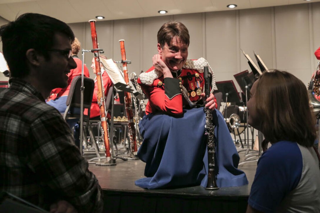 On Sept. 19, 2015, the Marine Band performed at Lenoir-Rhyne University in Hickory, N.C., as part of its National Tour. (U.S. Marine Corps photo by Staff Sgt. Rachel Ghadiali/released)
