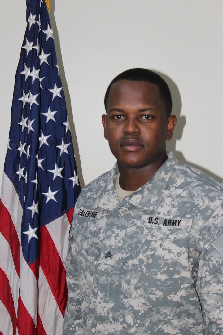 Army Sgt. Stephen Valentine has been named DLA Distribution Junior Non-Commissioned Officer for the third quarter of fiscal year 2015.