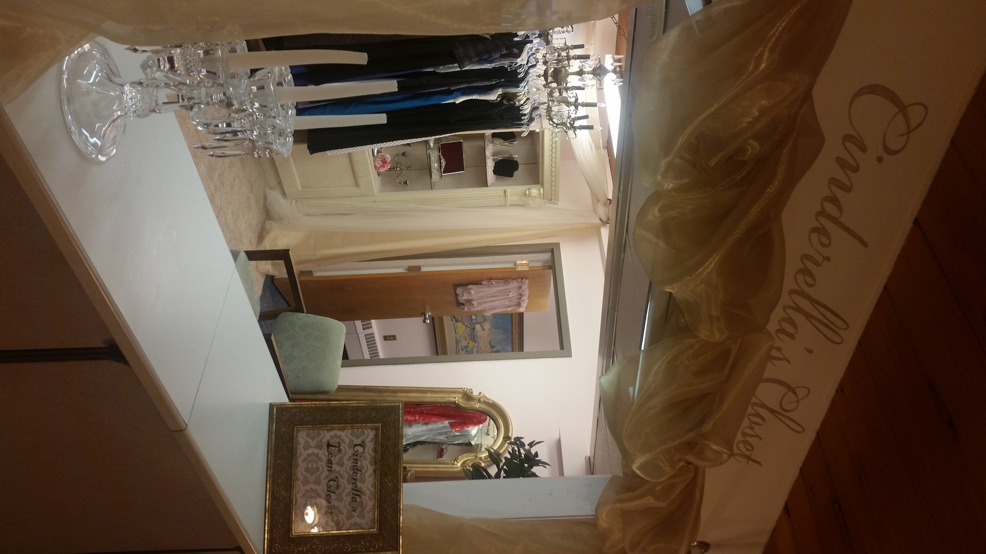PETERSON AIR FORCE BASE, Colo. – Cinderella’s Closet is a new addition to the Thrift Shop and is designed for women to borrow what they need for special occasions and save their money. Donations of dresses, costume jewelry, shoes and accessories of all styles are welcomed. (U.S. Air Force photo by Lori O’Donley)