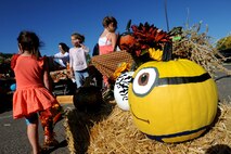 The pumpkin patch at the fall festival at Minot Air Force Base, N.D. Sept. 26, 2015. The fall festival was hosted by the 91st Missile Wing and had several different fundraising activities for Airmen and their families on the base. (U.S. Air Force photo by Staff Sgt. Chad Trujillo) 