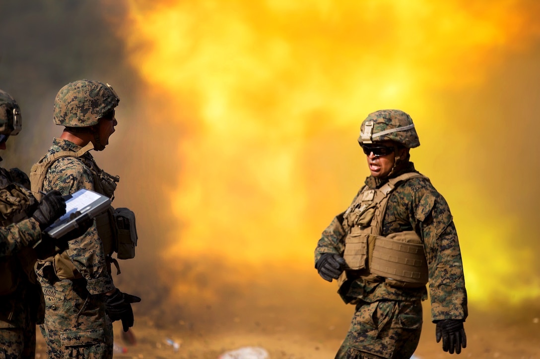 U.S. Marines fire an M777A2 howitzer during a direct-fire exercise at the Novo Selo Training Area in Bulgaria, Sept. 22, 2015. U.S. Marine Corps photo by Lance Cpl. Melanye E. Martinez