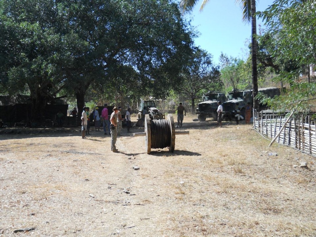 DLA Distribution Norfolk, Va., and it’s detachment in Little Creek, Va., supported the Seabees with the transportation of wire rope cable to the Democratic Republic of Timor-Leste.