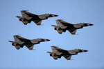 The U.S. Air Force Air Demonstration Squadron "Thunderbirds", fly the Diamond formation during Air Show Turkiye 2011 at Cigli Air Base, June 5. The Thunderbirds performed alongside other world renowned aerial demonstration teams, to honor 100 years of Turkish aviation.
(U.S. Air Force photo/Staff Sgt. Larry E. Reid Jr., Released)