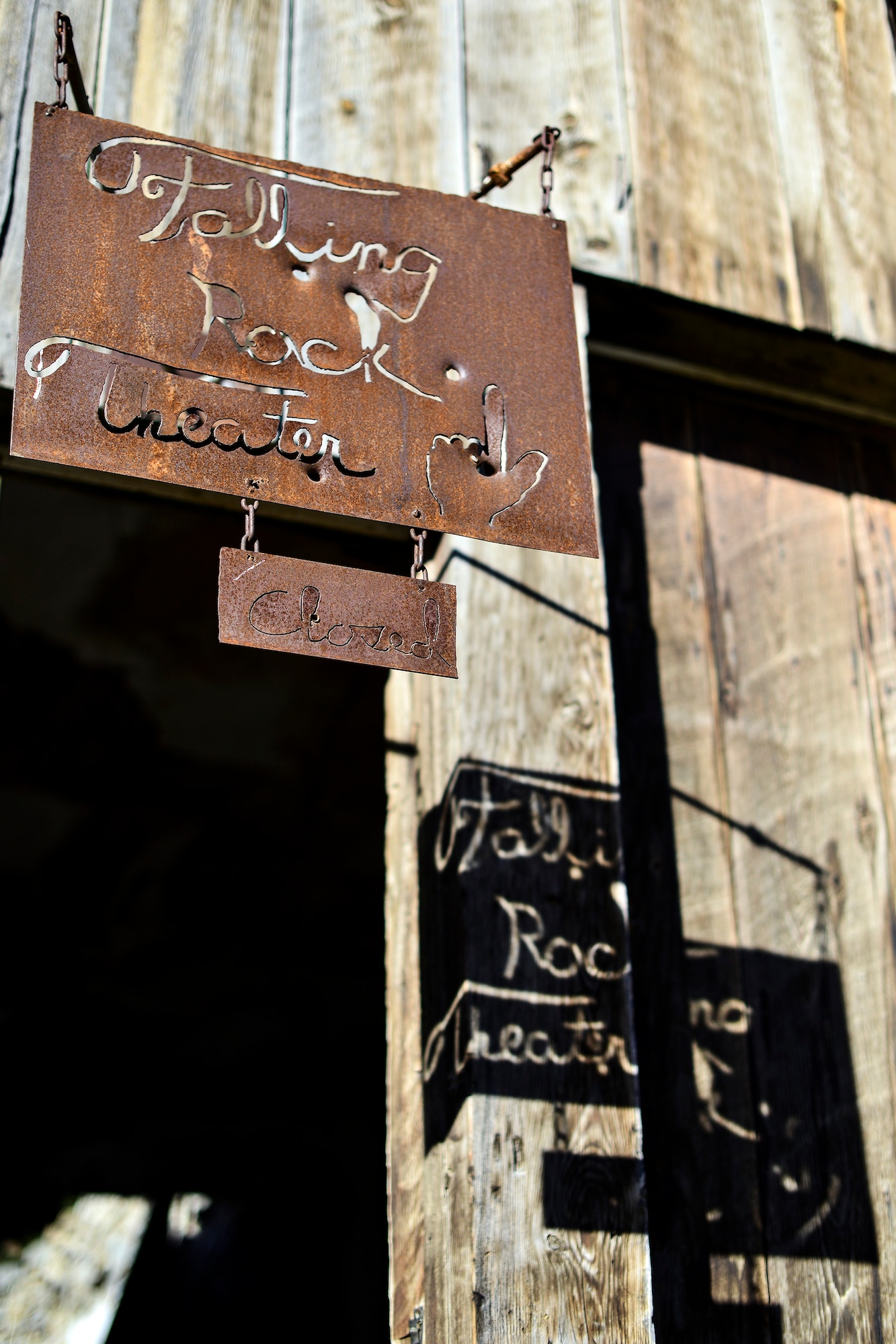 A rusty sign hangs from one of the three main buildings located in Marysville, Mont. This once booming gold mining town was built and established around the Drumlummon Mine in 1876, by founder Thomas Cruse and was once one of the richest mining towns of its era. The Marysville mining district produced about $50 million in gold during its heyday. (U.S. Air Force photo/Tech. Sgt. Chad Thompson)