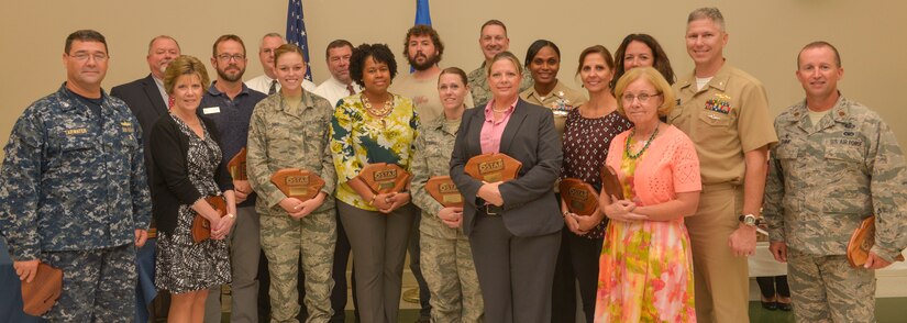 Project Safety Through Alcohol Responsibility (S.T.A.R.) presented awards to task group members and others providing special support to Project Star at the Chapel Annex on Joint Base Charleston – Air Base, S.C., Sept. 30, 2015. During S.T.A.R.’s project period, JB Charleston saw a 45 percent reduction in DUI’s from the baseline period, from 2010-2012.