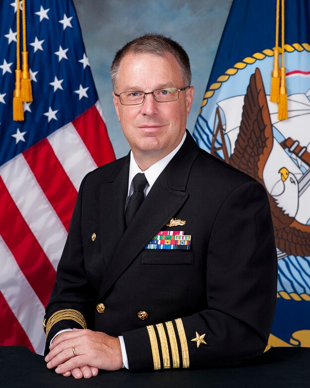 Navy Capt. Scott Heller, SPAWAR commanding officer
