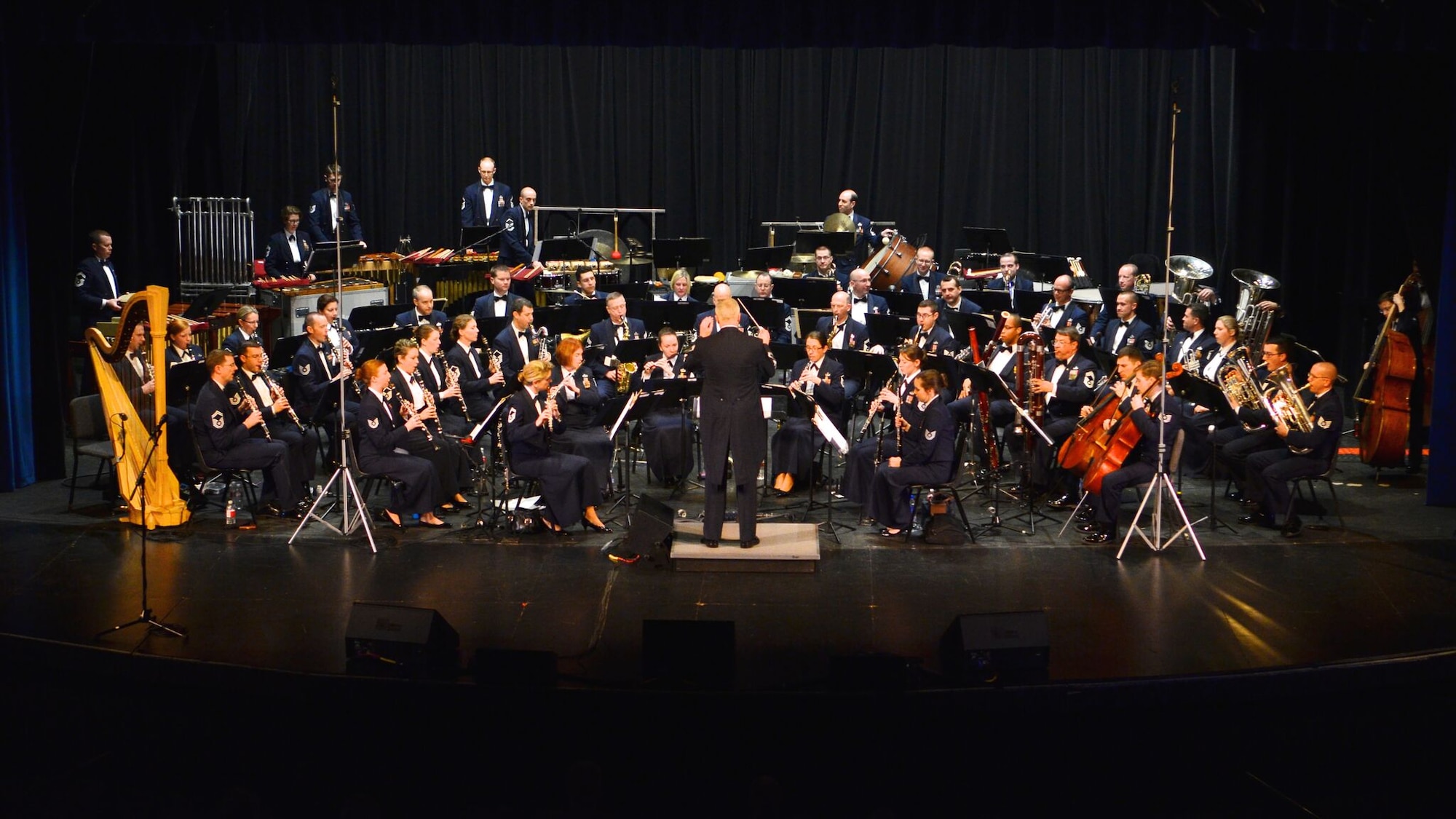 The Concert Band performs in Carson City, Nev., during the spring 2015
tour. (Air Force photo by Senior Master Sgt. Bob Kamholz/released)
