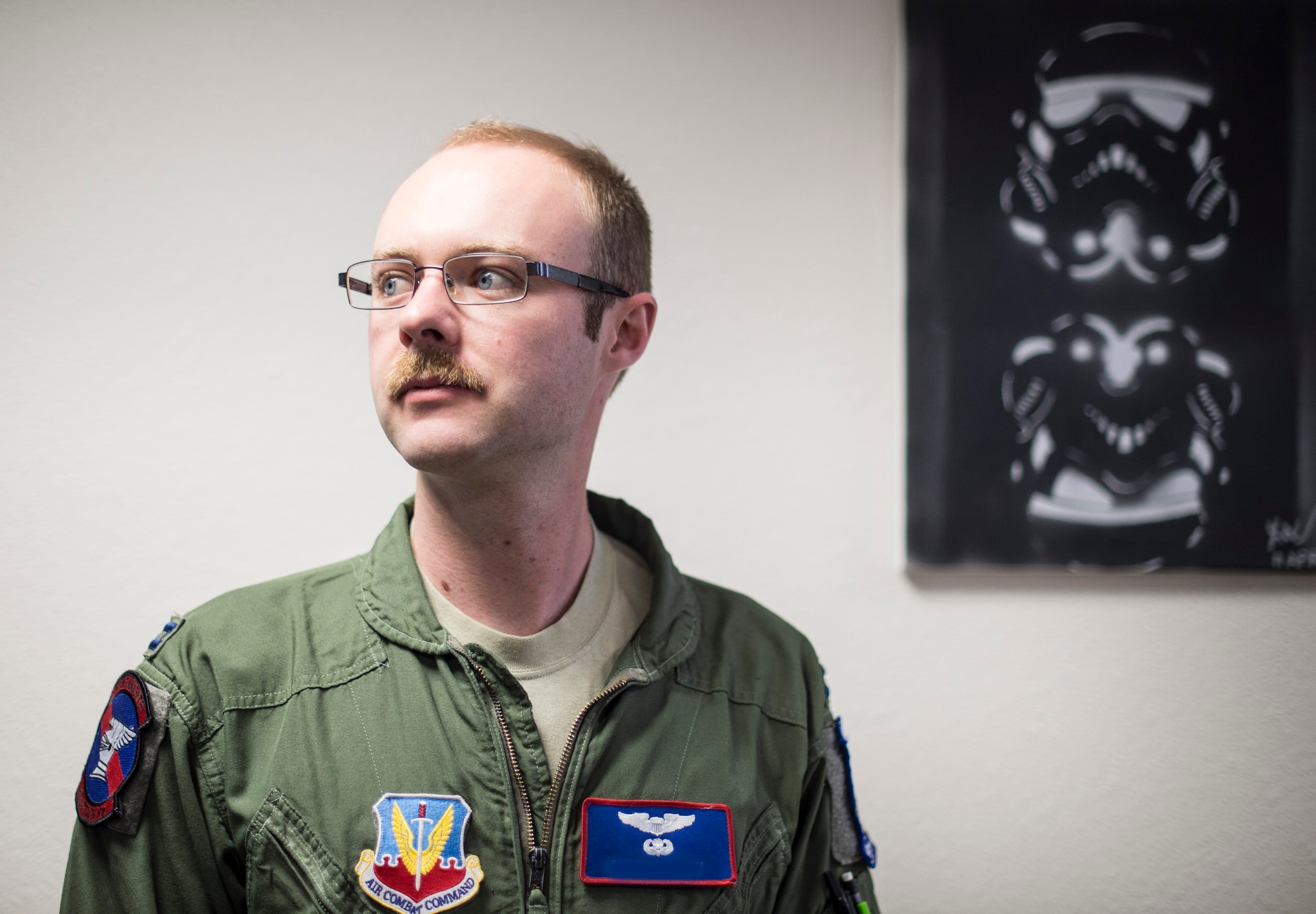 Airmen at Holloman spent all month growing their mustaches to honor Brigadier General Robin Olds. Olds was known for being bold, aggressive, and an amazing leader. He was a triple Ace with a total of sixteen air-to-air kills between World War II and Vietnam. In addition to his amazing leadership and war fighting abilities, Olds is known for the "bullet-proof mustache" he grew after the success of his unit during Operation Bolo. As the superstition goes, the presence of a mustache bestows the wearer with an impenetrable shield around him and his aircraft. While Olds grew his mustache beyond Air Force regulations into a waxed masterpiece, our Airmen now follow Air Force Instruction 36-2903 Dress and Appearance. While we are sad to see Mustache March 2016 come to an end, we hope everyone marks their calendars for an even more impressive Tour de Mustache 2K17! 