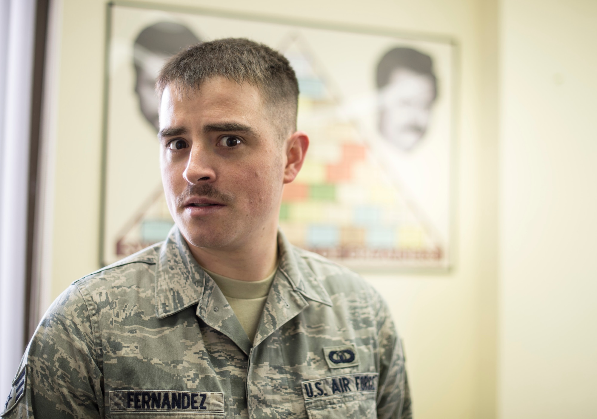 Airmen at Holloman spent all month growing their mustaches to honor Brigadier General Robin Olds. Olds was known for being bold, aggressive, and an amazing leader. He was a triple Ace with a total of sixteen air-to-air kills between World War II and Vietnam. In addition to his amazing leadership and war fighting abilities, Olds is known for the "bullet-proof mustache" he grew after the success of his unit during Operation Bolo. As the superstition goes, the presence of a mustache bestows the wearer with an impenetrable shield around him and his aircraft. While Olds grew his mustache beyond Air Force regulations into a waxed masterpiece, our Airmen now follow Air Force Instruction 36-2903 Dress and Appearance. While we are sad to see Mustache March 2016 come to an end, we hope everyone marks their calendars for an even more impressive Tour de Mustache 2K17! 