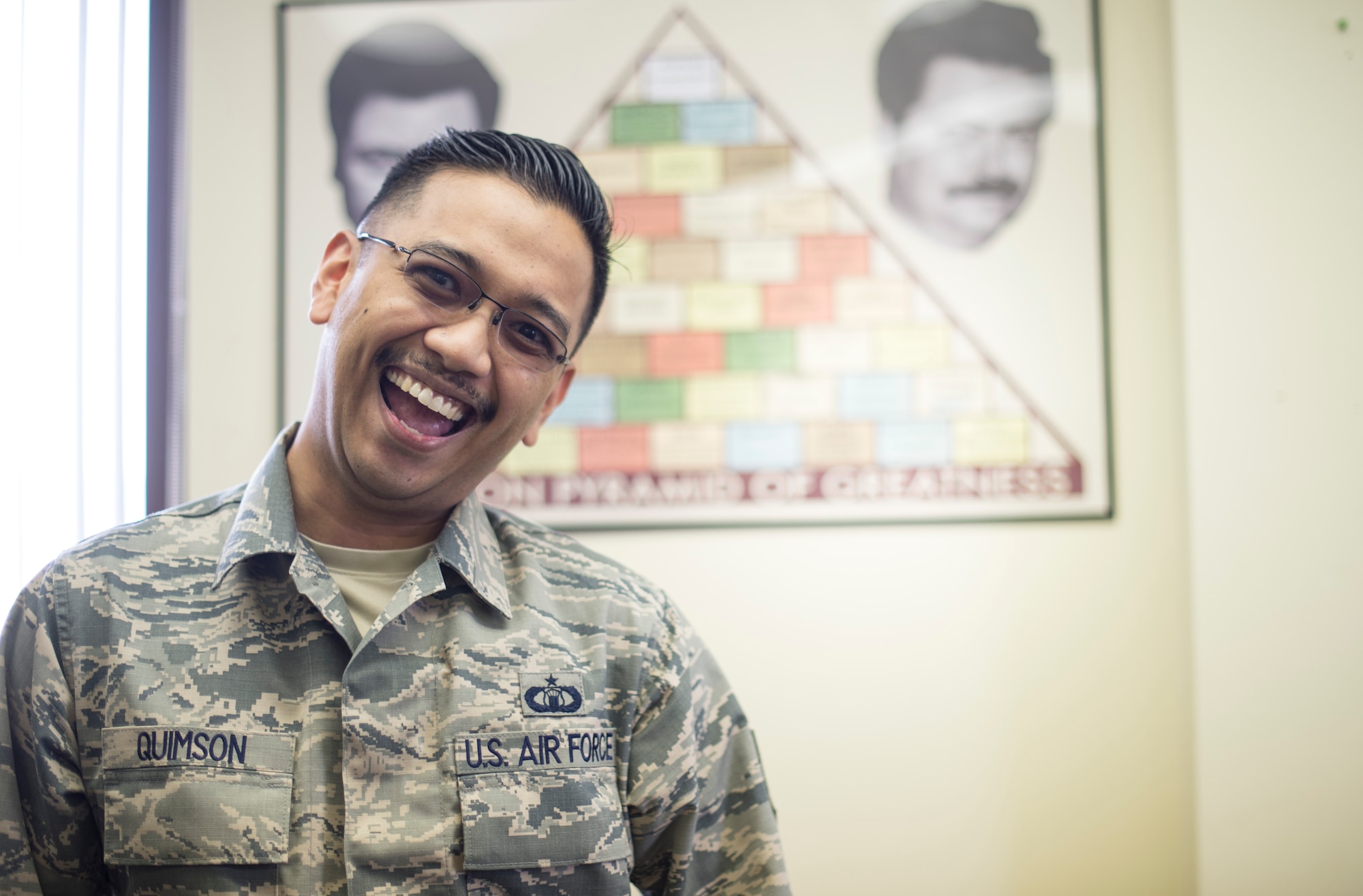 Airmen at Holloman spent all month growing their mustaches to honor Brigadier General Robin Olds. Olds was known for being bold, aggressive, and an amazing leader. He was a triple Ace with a total of sixteen air-to-air kills between World War II and Vietnam. In addition to his amazing leadership and war fighting abilities, Olds is known for the "bullet-proof mustache" he grew after the success of his unit during Operation Bolo. As the superstition goes, the presence of a mustache bestows the wearer with an impenetrable shield around him and his aircraft. While Olds grew his mustache beyond Air Force regulations into a waxed masterpiece, our Airmen now follow Air Force Instruction 36-2903 Dress and Appearance. While we are sad to see Mustache March 2016 come to an end, we hope everyone marks their calendars for an even more impressive Tour de Mustache 2K17! 