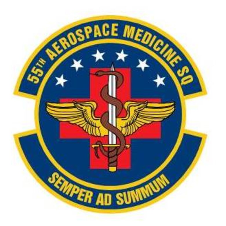 This is the official patch for the 55th Aerospace Medicine Squadron at Offutt Air Force Base, Neb.