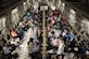 Dependents of military members from Incirlik Air Base, Turkey, wait to disembark from a C-17 Globemaster III after landing at Baltimore Washington International Airport, Md., April 1, 2016. Defense Department dependents in Adana, Izmir and Mugla, Turkey, were given an ordered departure by the State Department and Secretary of Defense. (U.S. Air Force photo/Staff Sgt. Andrew Lee)