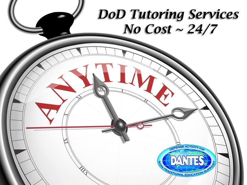 The Department of Defense (DoD) Voluntary Education Program and the Defense Activity for Non-Traditional Education Support (DANTES) announced the launch of a pilot tutoring program that will provide service members with tutoring support at no cost, anytime, anywhere. (U.S. Air Force graphic)