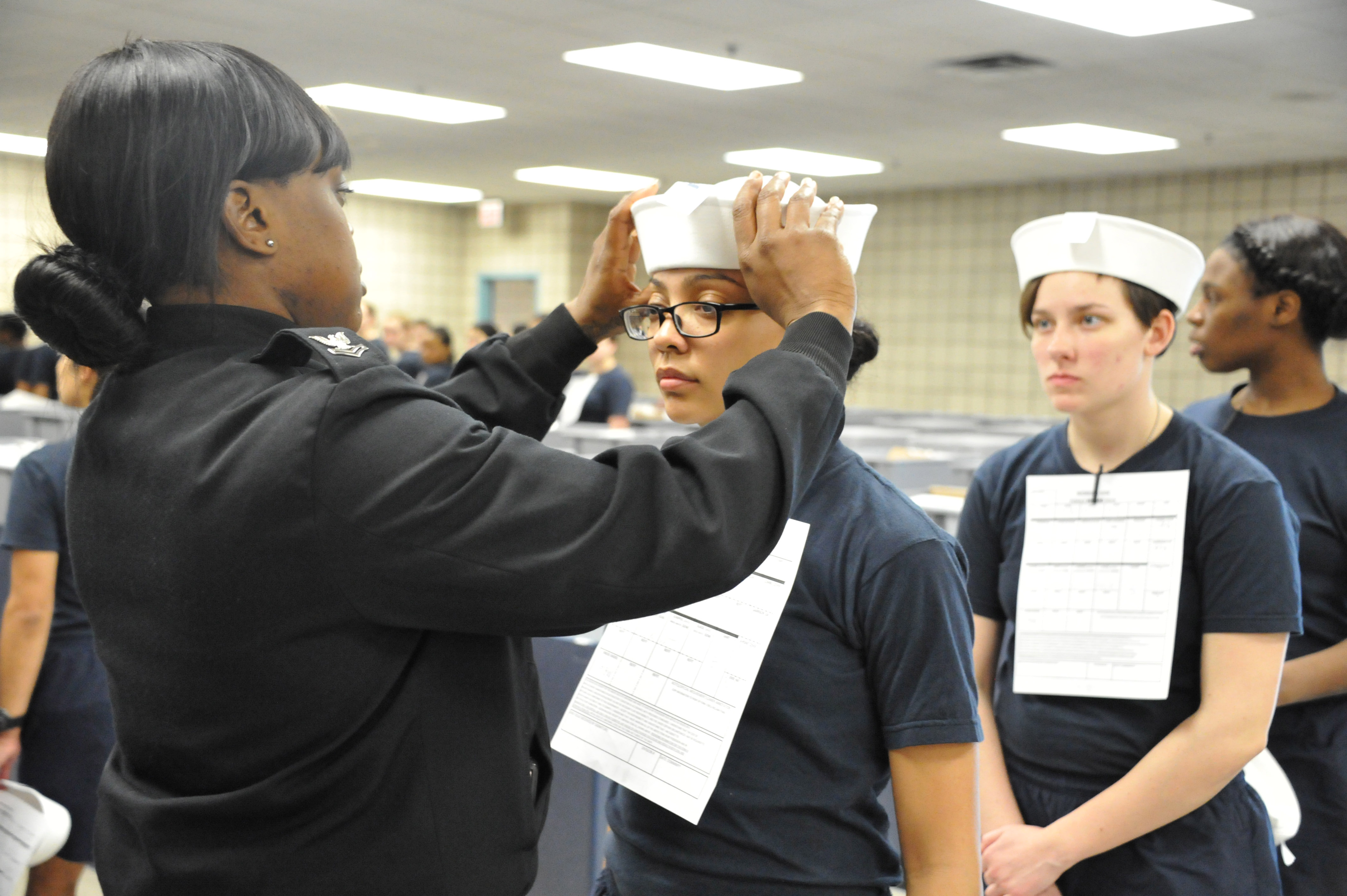 Female navy hat store