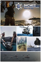 (April 4, 2016) An informational poster produced by Commander, U.S. Naval Forces Central Command promotes the 2016 International Mine Countermeasures Exercise (IMCMEX) 2016. IMCMEX 16, the largest maritime exercise in the world, kicked off April 4, with international naval and civilian maritime forces from more than 30 nations spanning six continents training together across the Middle East. The exercise is focused on maritime security from the port of origin to the port of arrival and will include scenarios that range from mine countermeasures, maritime infrastructure protection and maritime security operations in support of civilian shipping.