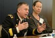 Brig. Gen. Michael A. Stone, assistant adjutant general for Installations, Michigan Army National Guard, speaks March 31, 2016 about Army installations.