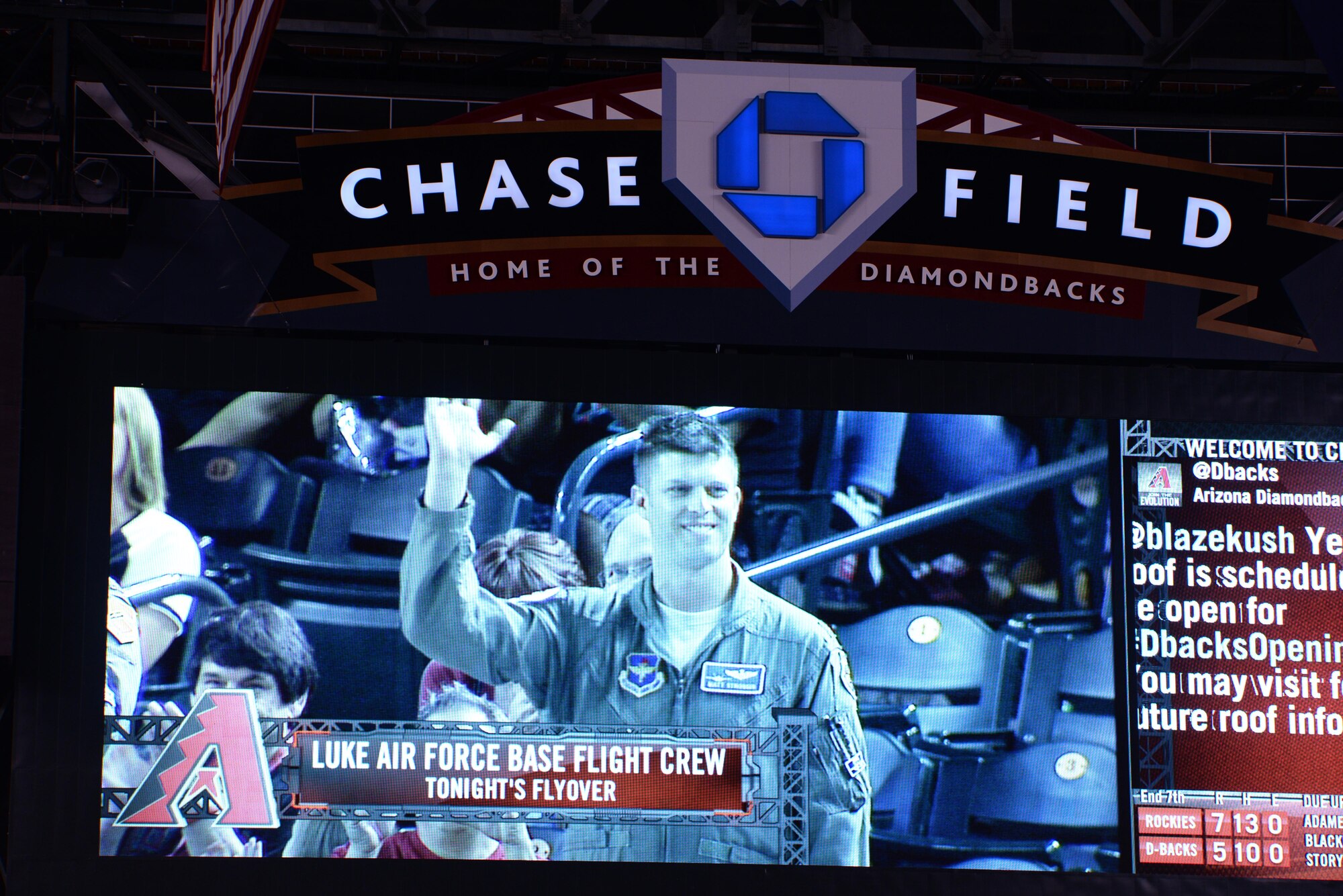 Luke AFB supports Diamondbacks' home opener > Luke Air Force Base